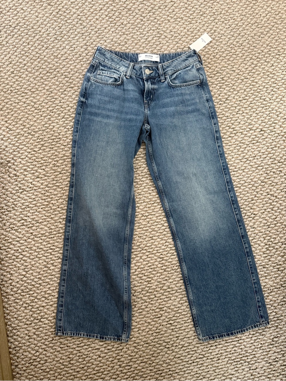Hollister low rise baggy jeans size 0 w25 nwt